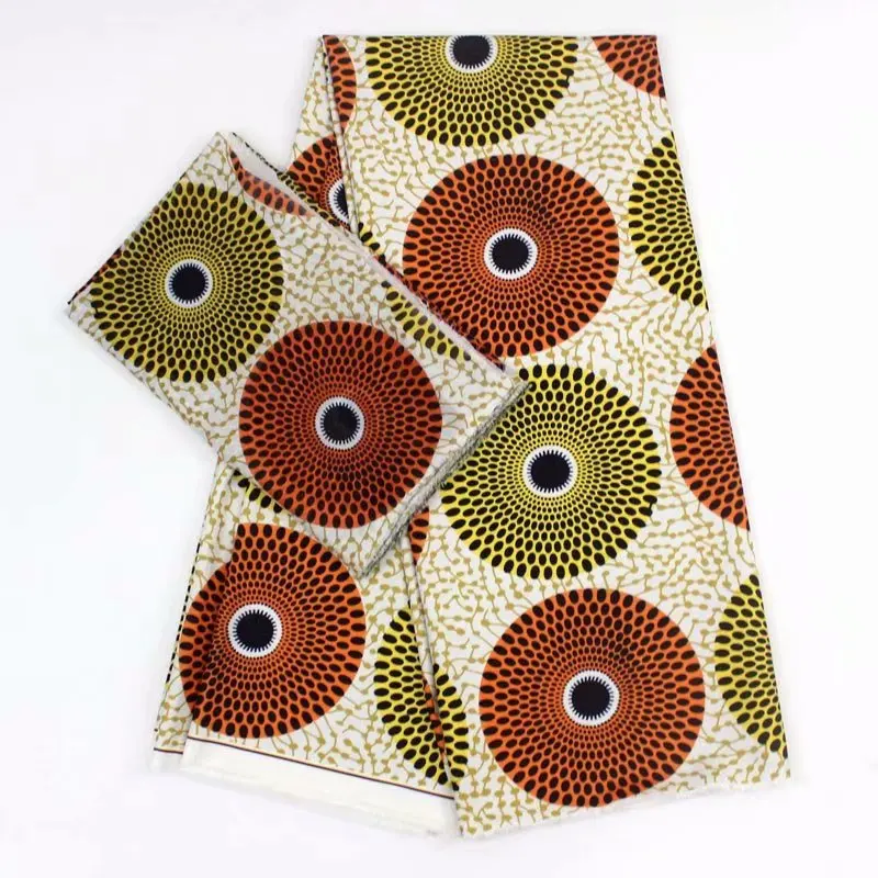 

african imitated silk fabric nigerian wax print chiffon&audel fabric,4yards audel fabric +2yards chiffon fabric for sewing dress