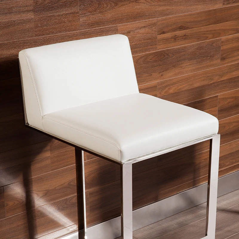 Nordic style creative stainless steel high bar chair modern minimalist high stool home high bar chair Nordic style creative stainless steel high bar chair modern minimalist high stool home high bar chair