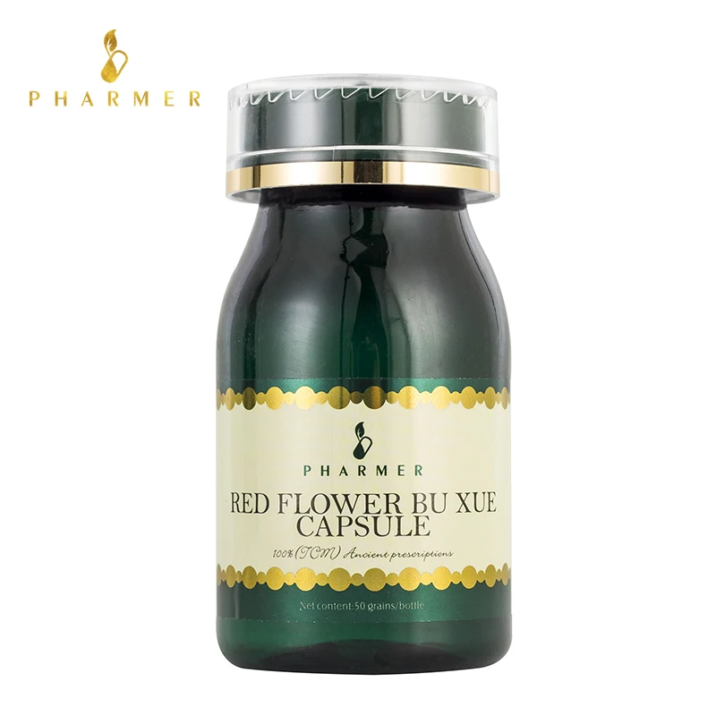 Pharmer Red Flower Bu Xue Capsule Analgesia Treatment of Chest Bi Heart Pain Thoracic and Hypochondriac Acupuncture 50pcs | Красота и
