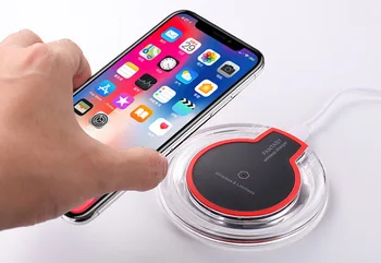 

100pcs Qi Wireless Charger for Samsung Galaxy S9 S8 Plus Xiaomi mi 9 Charging Dock Cradle Charger for iphone XS MAX XR