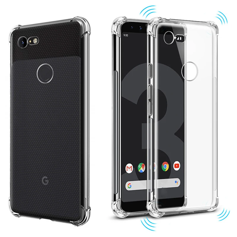 

Air Cushion Shockproof Case for Google Pixel 3 2 Clear TPU Soft Silicone Case for Google Pixel 3 XL 3XL 2 XL 2XL Full Cover