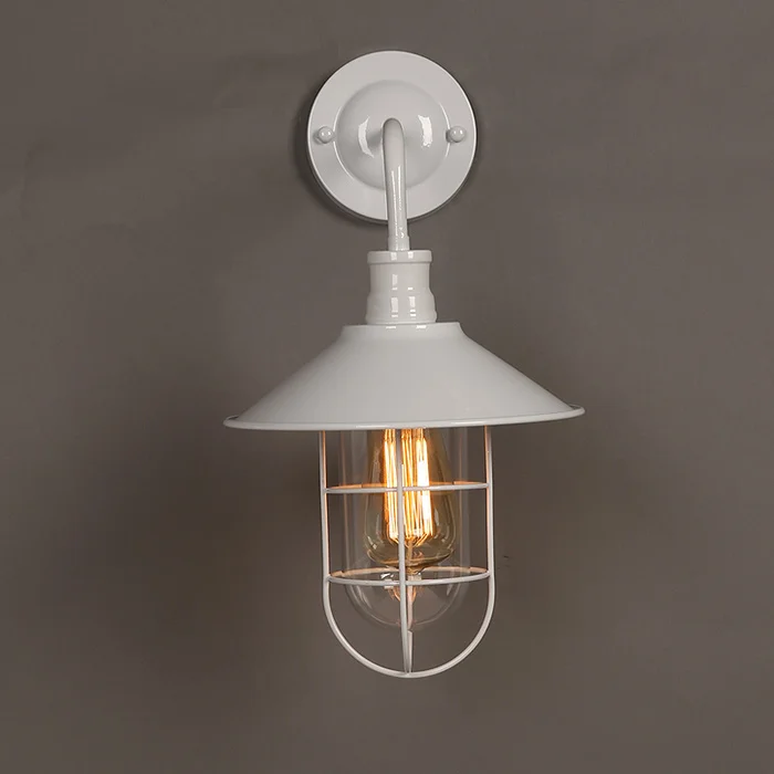 

VINTAGE STYLE Edison bulb 1-Light Wall Sconce and Clear Glass Shade, Brushed Nickel Finish
