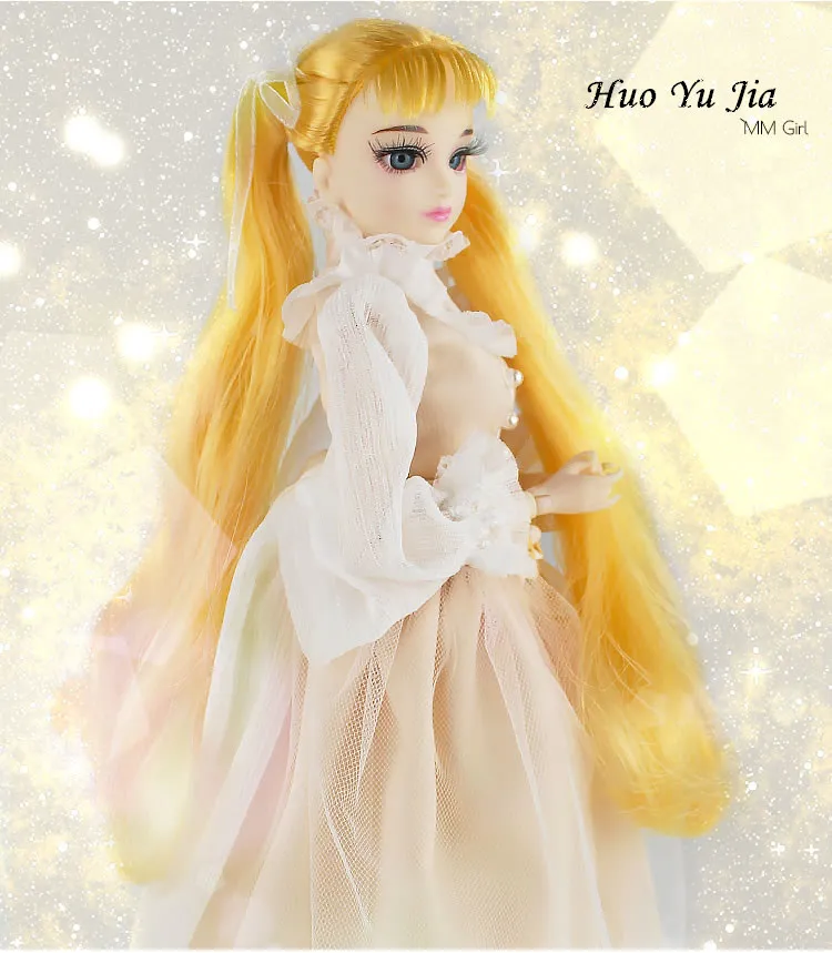 Fortune Days мм девушка как BJD кукла Huo Yu Jia с макияжем Reborn girls 14 суставное тело 35 см с изысканной подарочной коробкой упаковочная игрушка