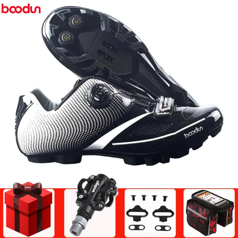 

BOODUN MTB Cycling Shoes add SPD pedal set Breathable Professional Self-Locking Bicycle Non-Slip Bike Racing Sapatos de ciclismo