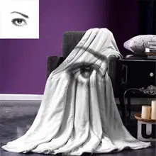 Ресницы пледы одеяло 3D стиль иллюстрация глаз с точками на белом фоне Ретро Haltone эффект теплое одеяло из микрофибры
