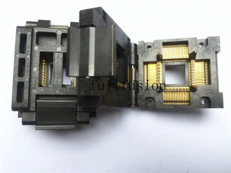 FPQ-64-0.8-16 LQFP64P IC Тесты разъем 0,8 мм Шаг 14X14 мм Enplas QFP64 гореть в разъем
