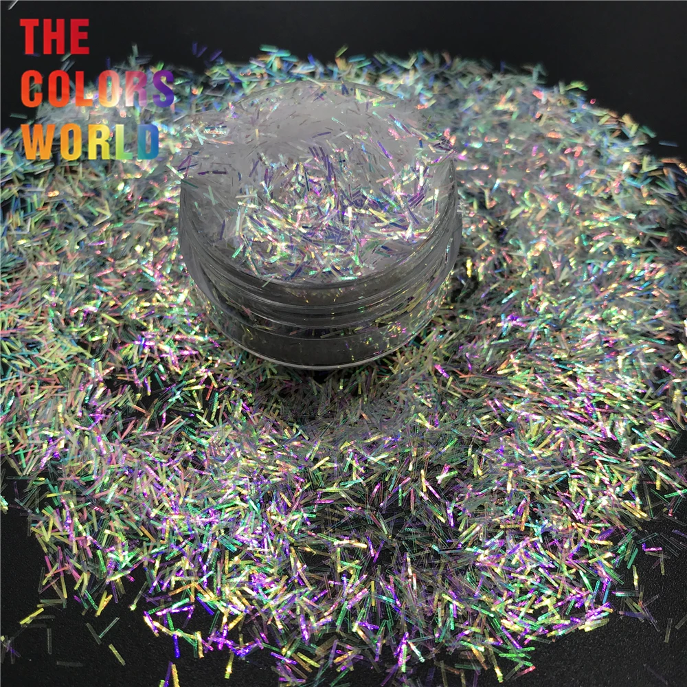 

TCT-304 Tinsel Strip Short Bar Shape Nail Glitter Nail Art Decoration Body Glitter Festival Accessories Tumblers Decoration DIY