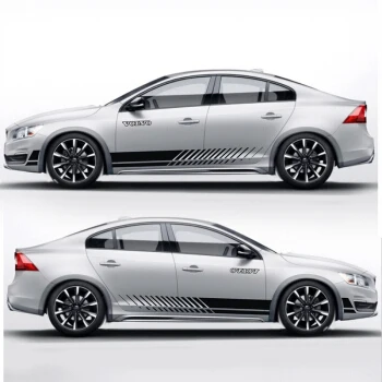 World Datong автомобильные аксессуары для Volvo S60 V60 автомобильный стильный, для спортивного автомобиля стикер для автомобиля наклейки и наклейки авто стикер - Название цвета: White car