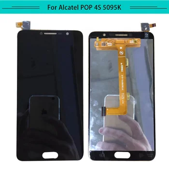 

3PCS For Alcatel POP 4S 5095 OT5095 5095B 5095I 5095K LCD Display Assembly Complete Digitizer with touch Screen Free Shipping