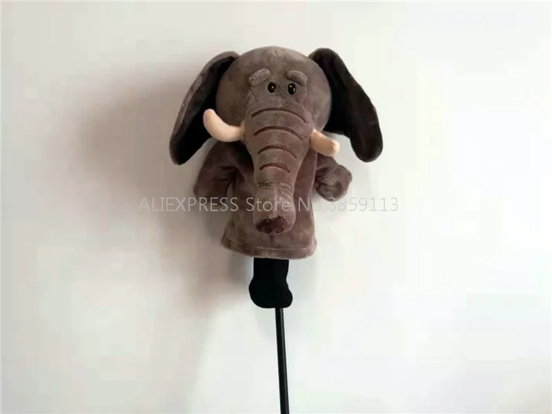 Grey Elephant Golf Fairway Woods Headcover Animal Woods Golf Club Cover