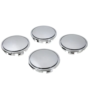 

4pcs 65mm Silver Plastic Car Wheel Center Hub Cap Cover Accessories Moulding No Logo For Auto Suv