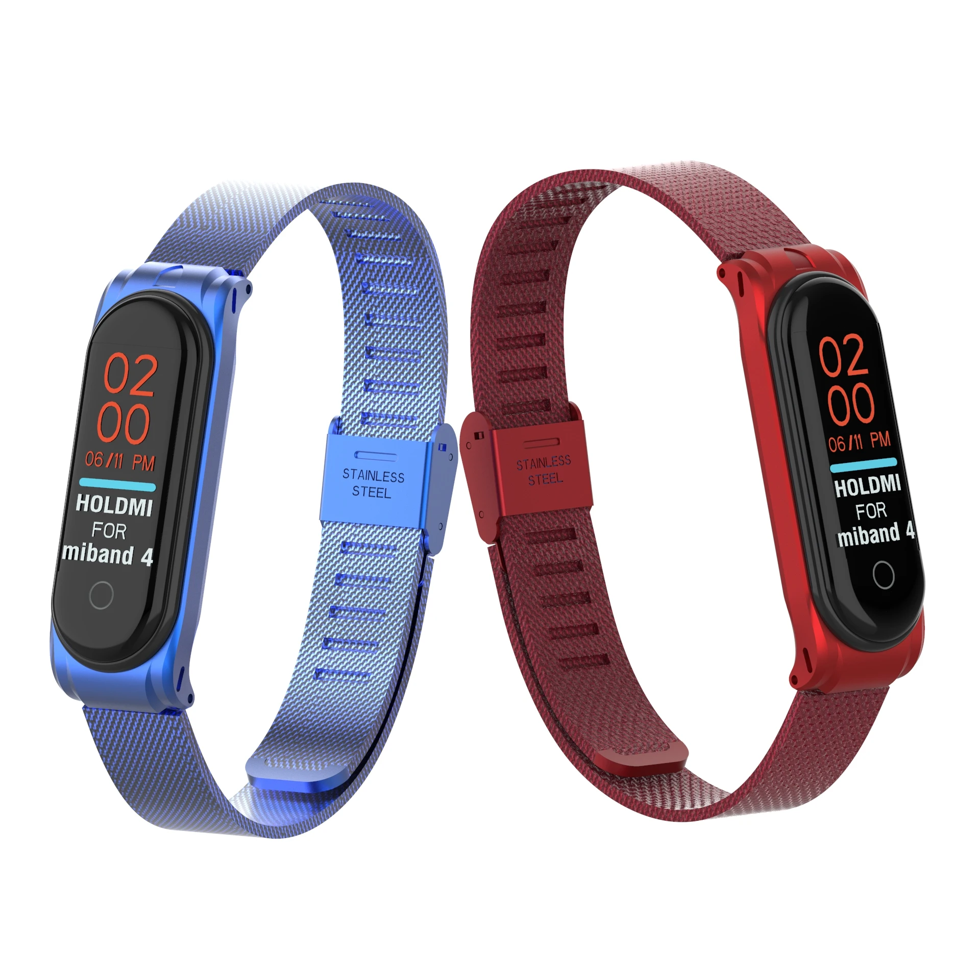 Металлический браслет Mi Band 4 из нержавеющей стали Безвинтовой ремешок для Xiaomi