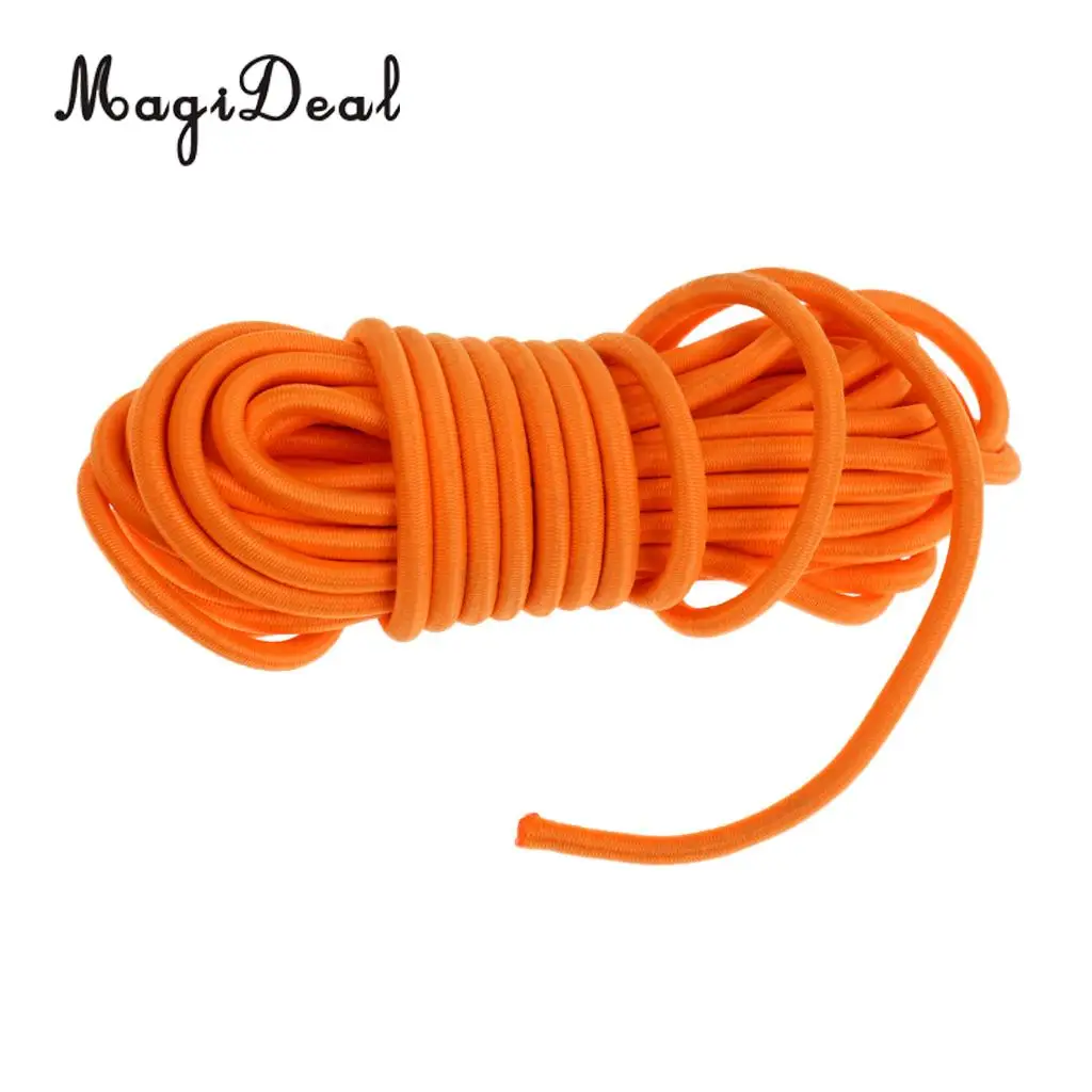 MagiDeal 4mm x 5m Strong Elastic Round Bungee Rope Shock Cord Tie Down Marine Boat Trailer Kayak Surfboard Roof Rack