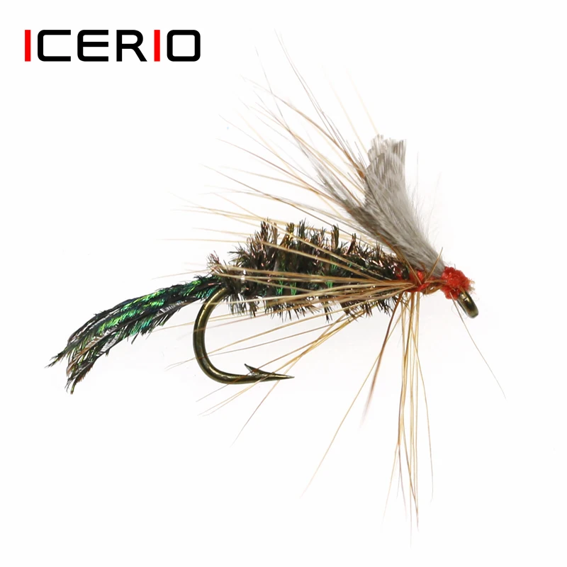 

ICERIO 6PCS Peacock Tail Zugbug Nymph Fly Trout Fly Fishing Lures #12
