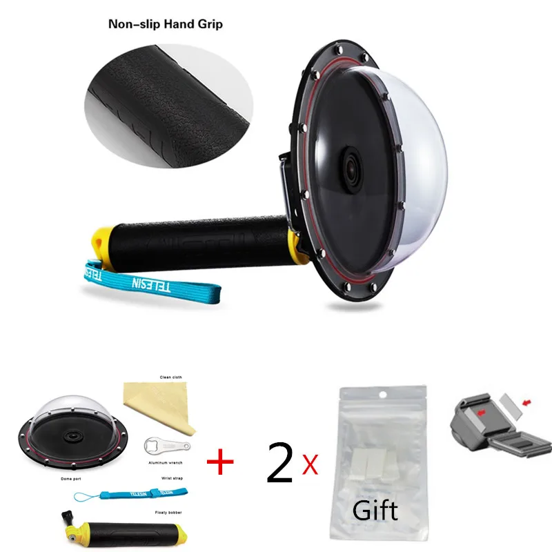 Accessories Dome Port Transparent Cover+ Bobber Handheld Floaty for Gopro Hero 4 3+3 Camera Mount | Электроника