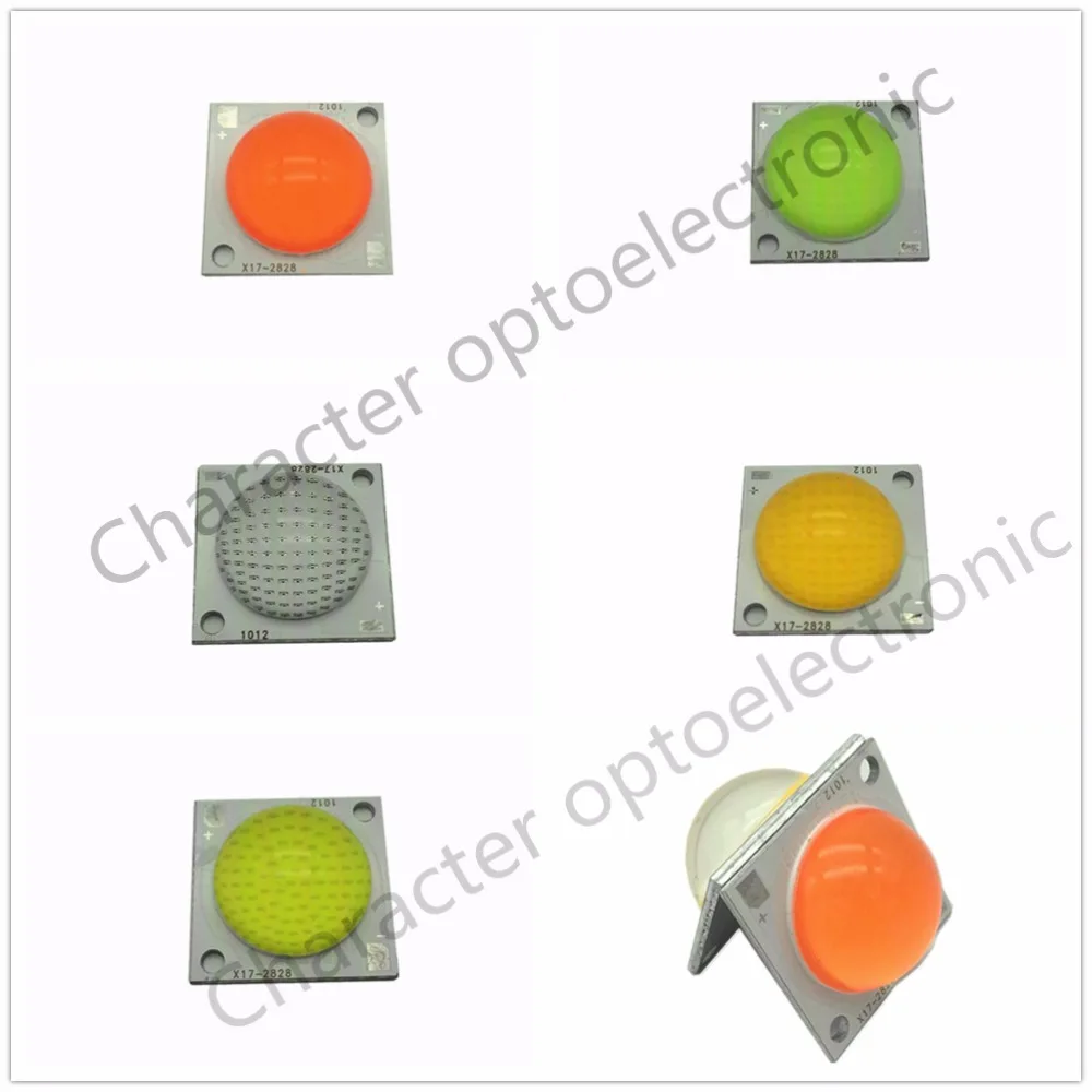 High Bright COB LED Lamp Chip Bulb DC30-32V 50W High Power COB LED Lamp beads White Red Green Blue with 60 degree Lens