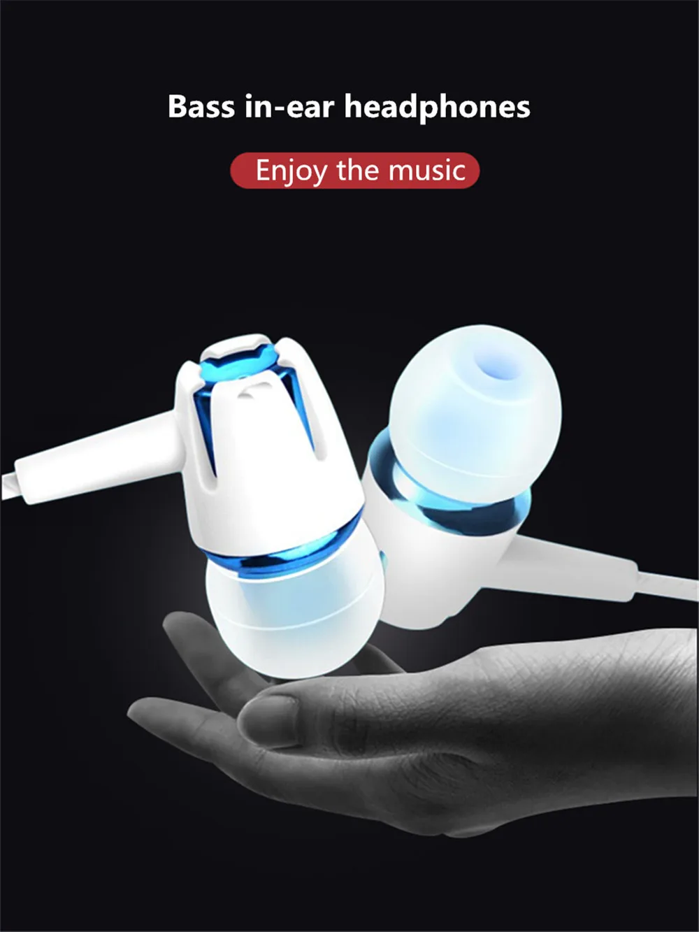 CHYI Stylish Earphone In-ear Headset Universal Super Bass Music With Mic Headset For PC Android Samsung Huawei Phone Accessories