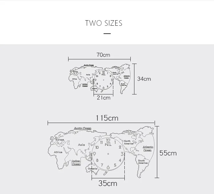 Скандинавские декоративные карты мира большие настенные часы Креативные Часы настенные цифровые кварцевые настенные часы Домашние художественные часы как семейные подарки