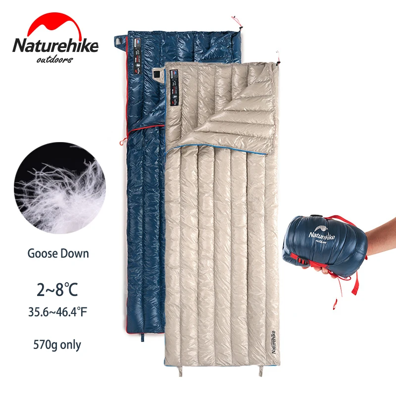Naturehike Ultralight Goose Down Sleeping Bag Splicing Autumn Winter