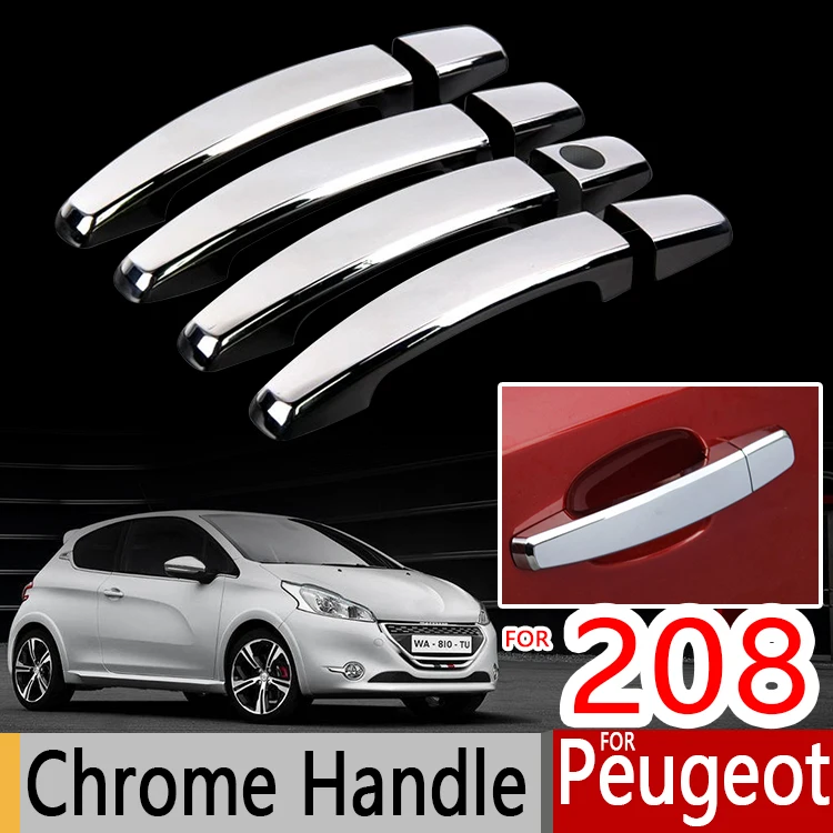 Us 14 99 Fur Peugeot 208 Chrome Griff Umfasst Ordnung Set 2012 2016 Aktive Allure Gti Autozubehor Aufkleber Auto Styling 2013 2014 2015 In