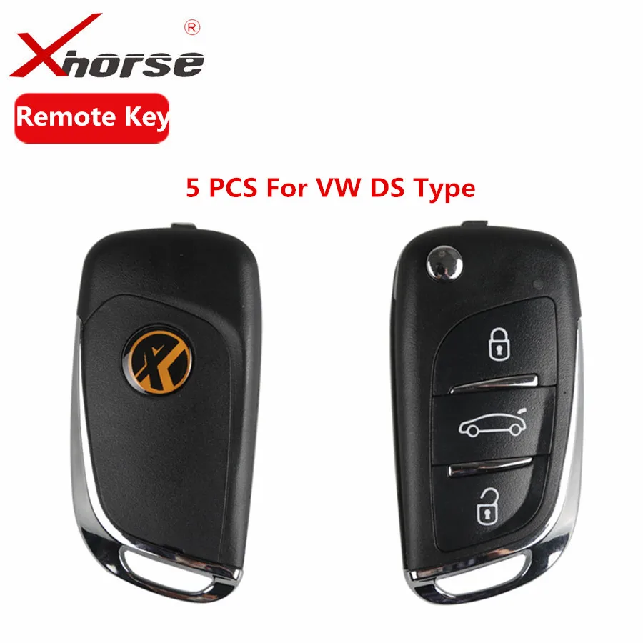 XHORSE VVDI2 для DS Тип дистанционный ключ 3 кнопки дистанционного ключа оболочки V W