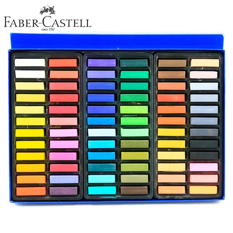 

24/48/72colors Faber castell short pastels, stick professional chalk painting color chalk soft p for ast els pen dyeing