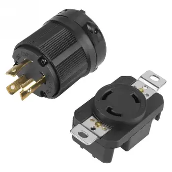 

AmericanType three-hole Twist Lock Plug&Socket NEMA L6-30P Plug Socket Oulet L6-30R 30A 250V Twist Lock Electrical 3 Pin Plug Re