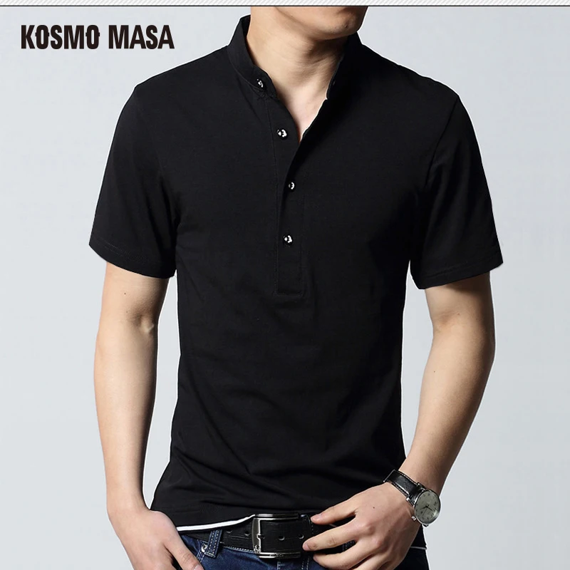 

KOSMO MASA 2017 Tees Tide Design Skull 3D Print Men T Shirt Hip Hop Rock Black/White T-Shirt Man Hotfix Rhinestone Shirt MC0246