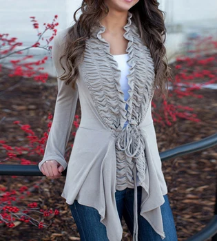 

Women Cardigan Jacket Spring Autumn Casual Long Sleeve Solid Sweater Open Front Coat Tops Slim ropa de mujer Outwear