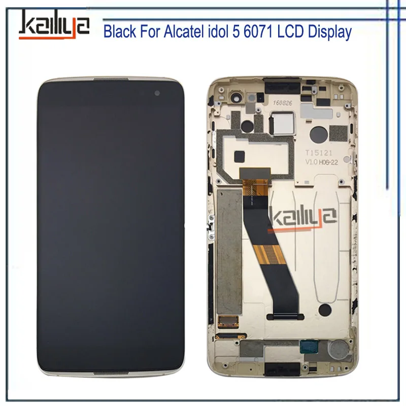 

NEW Black For Alcatel idol 5 6071 LCD Display+Touch Screen Digitizer Assembly Replacement For Alcatel idol 5 6071 Mobile Phones