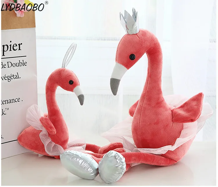 1 шт. 60 см моделирование Фламинго плюшевые игрушки детские милые изображения лебедя игрушки успокаивать младенцев куклы дети Kawaii подарок для влюбленных свадебный подарок