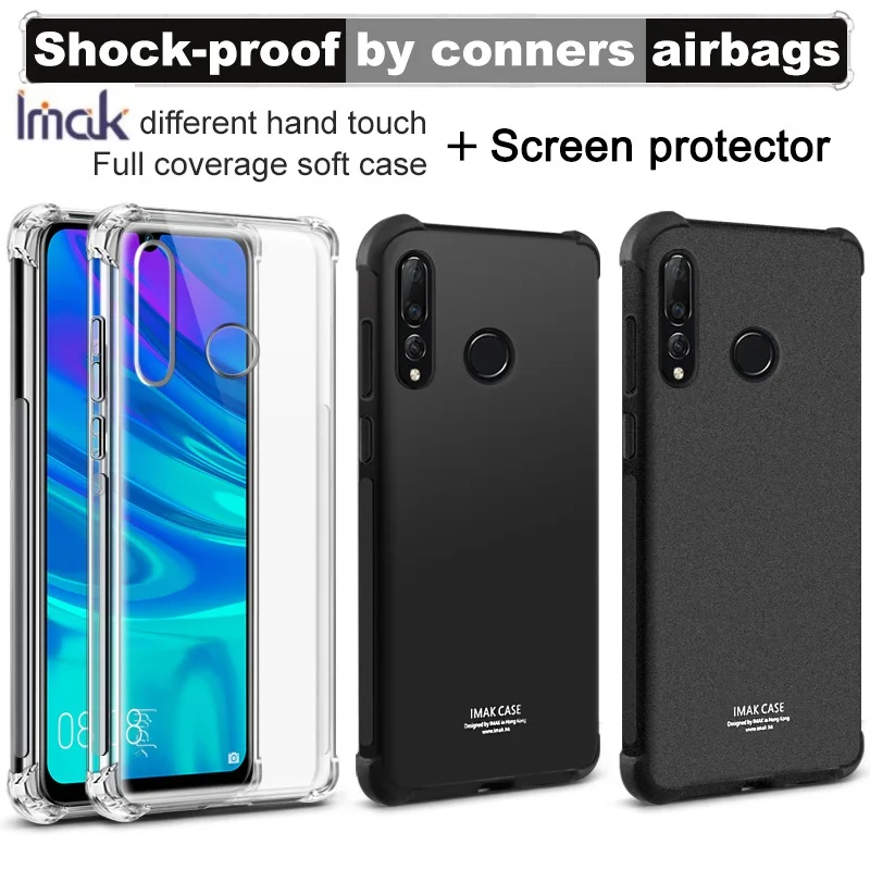 IMAK Shockproof Nove 4 Lite Airbag Case Soft TPU Phone Protective Back Cover Shell For Huawei P Smart+ Smart Plus 2019 |