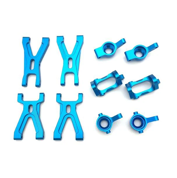 

1 Set Front/Rear Suspension Arm C Hub Carrier Metal Upgrade Parts for WLtoys A959 A969 A979 K929 949 1/18 RC Car Model
