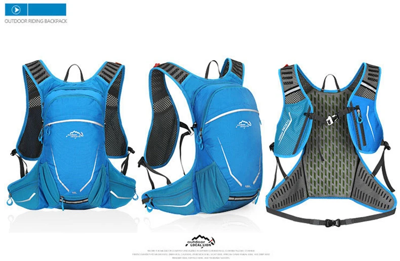 Сверхлегкий 18L рюкзак для велосипедиста велосипедные рюкзаки наружный рюкзак MTB сумка вещевой мешок для путешествий Бег Спорт Велоспорт Enquipment