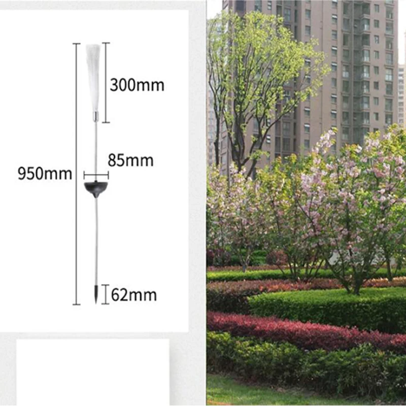 LED Solar Light Outdoor Waterproof Garden Solar LampBulb Solar Light Optical Fiber Novelty Color Lawn Yard Lamp Path Way Lights (4)