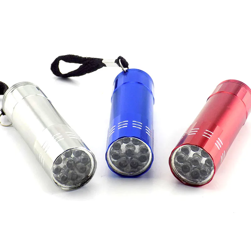 

9 led Mini Flashlight white Led Lamp Protable small pocket torches penlight powerful Flash Light Lanterna for hiking camping