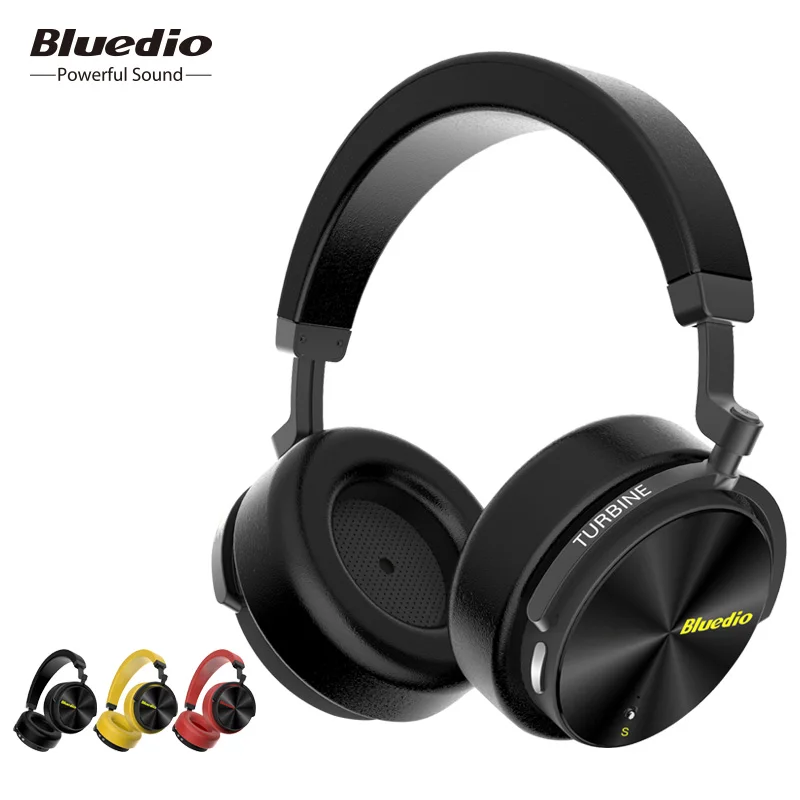 Беспроводные Bluetooth наушники Bluedio T5 с активным шумоподавлением портативная