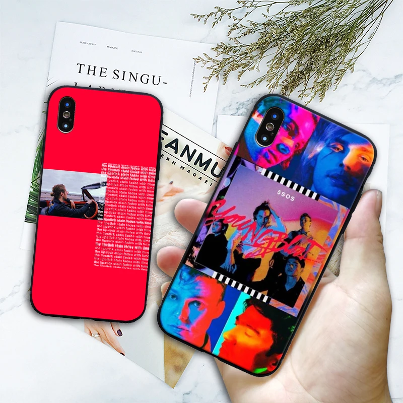 5 секунд лета youngblood 5SOS TPU Мягкий силиконовый чехол для телефона iPhone 6 7 8 Plus X XR XS MAX 11