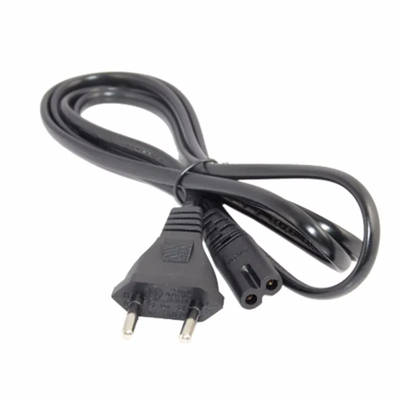 

EU 2pin Plug Clover Figure 8 C7 AC Power Connector Cable Lead Cord 5ft/1.5m