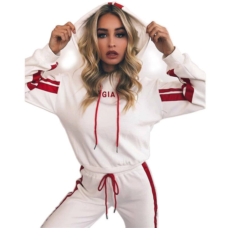 

2018Women's Sports Suits Sexy Tracksuit Women Jogging Suit Set Sportswear Track Suit Women Sport Set Workout