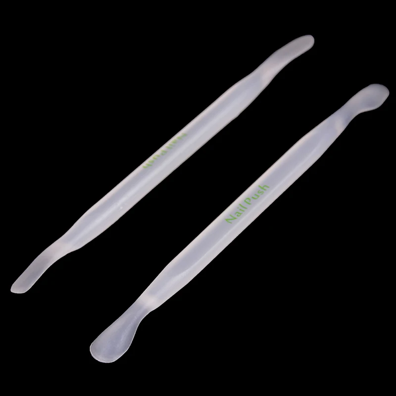 

2019 New 2Pcs Double Sided Cuticle Pusher Trimmer Remover for Nail Finger Dead Skin Removers Pusher Nail Art Manicure Tool