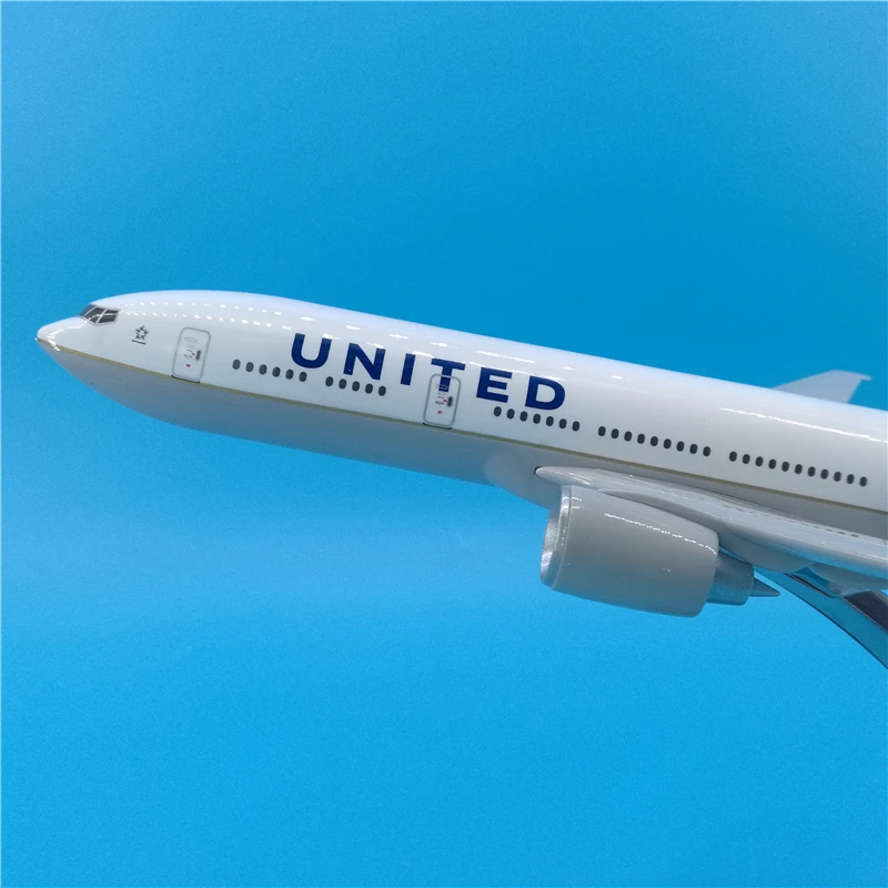Модель самолета B777 авиакомпании United Airlines модель Боинг 777 32 см|aircraft model|united