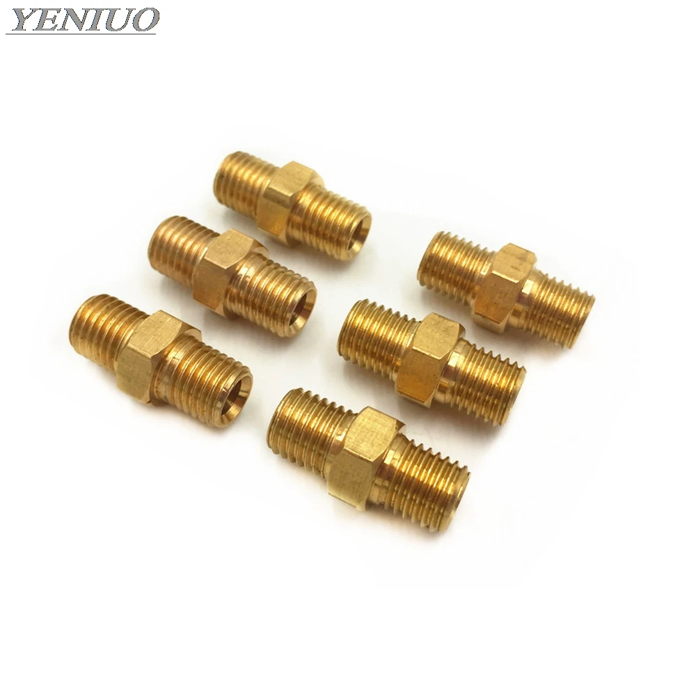 

Double Male thread joint/tubing joint/lubricating pump accessories/distributor double pipe joint M8x1 M10x1