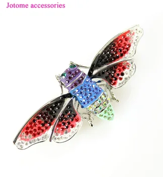 

Summer rhinestone Cicada Broach, Cicada Brooch, Crysta Cicada Jewelry, DIY Project Jewelry Craft Embellishment 3 .25W x 1.25H