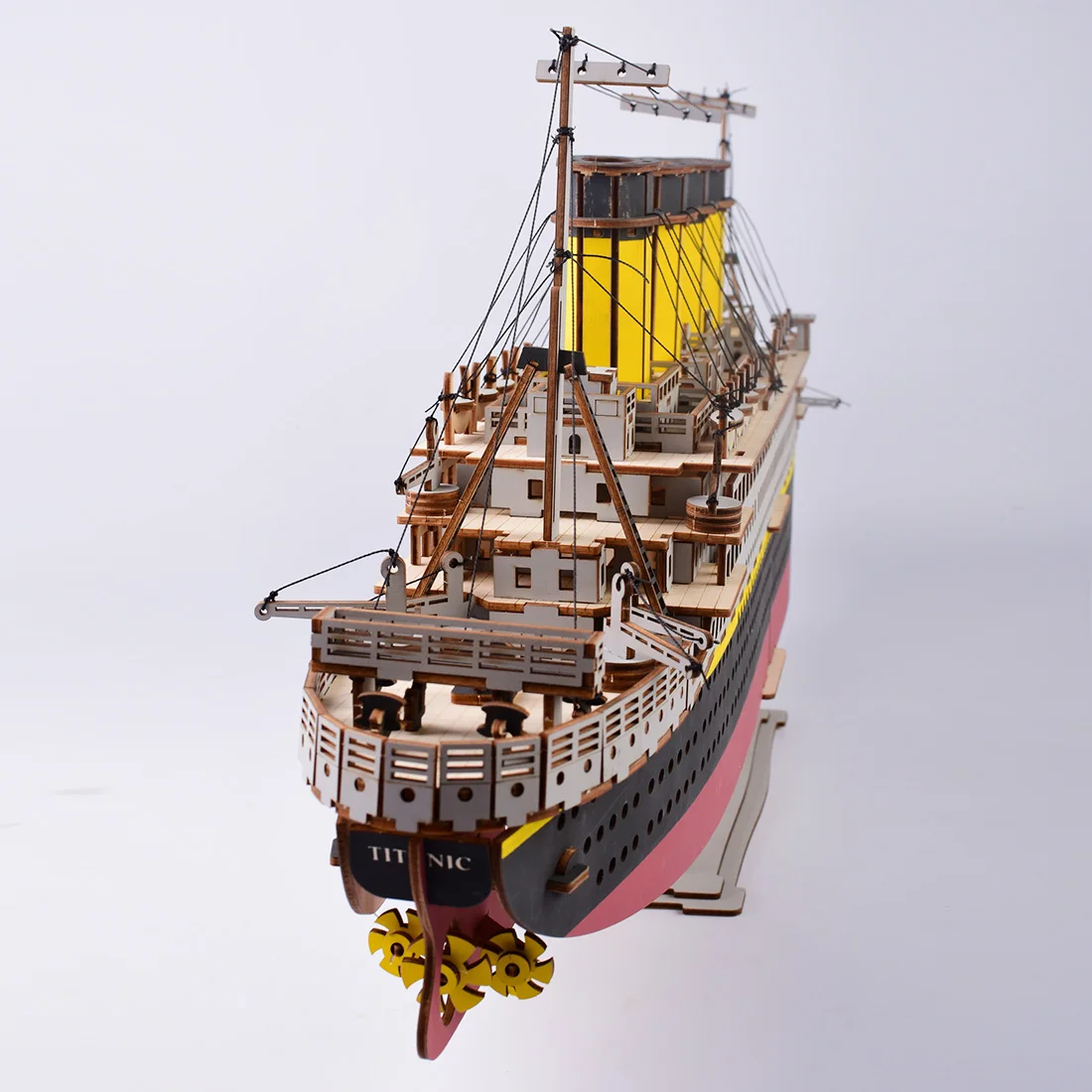 371 шт высокоточная лазерная резка головоломка 3D деревянная модель головоломки строительные наборы Декор-корабль лодка в море