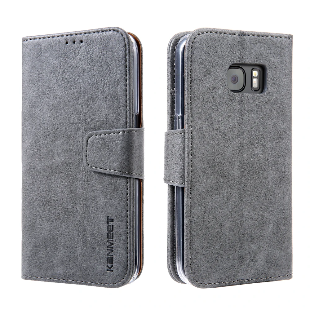 Luxury Leather Wallet Case Cover For Samsung Galaxy S7 Edge S7 Original