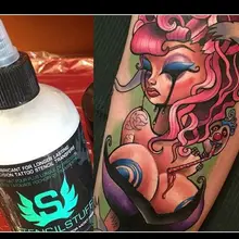 Татуировка чернил татуаж татуировки трафарет передача формула Профессиональные татуировки передачи крем для татуировки Поставки 8 унц