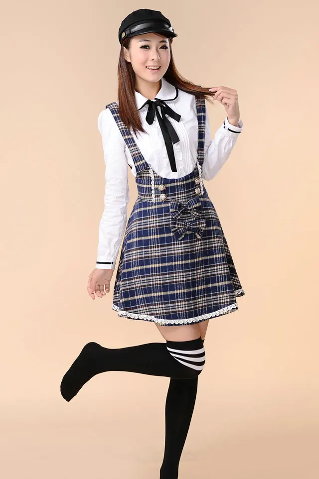 College of Wind dress long sleeves, girl students of Japanese school