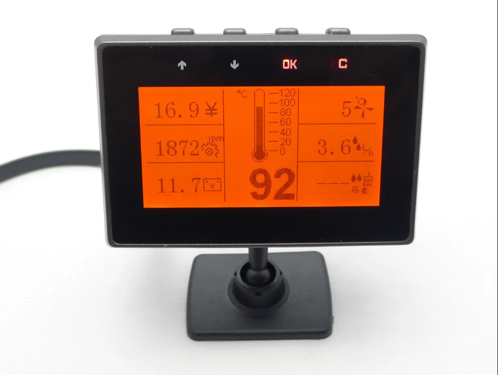 

3.5''stand HUD Intelligent  car head-up display  OBD driving computer alarm all status in time for drivers