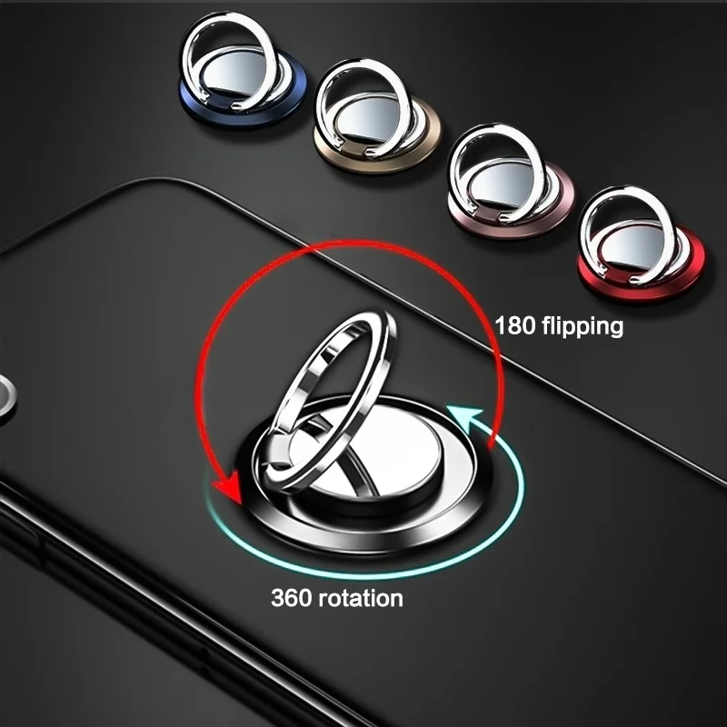 

Telefoonhouder For iPhone Samsung Finger Ring Phone Holder Stand Support For Huawei P30 Pro Telefon Tutucu Titular Do Telefone